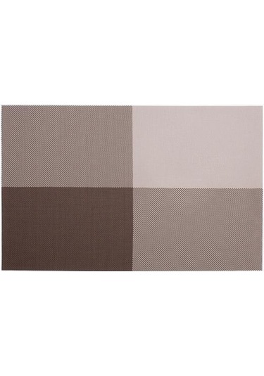Placemat Aşınmaya Dayanıklı Su Geçirmez Kaymaz Isı Yalıtımı Dikdörtgen Masa Mat Züccaciye Bardak Altlığı Kahve Kahverengi
