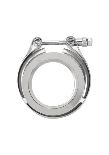 Reedark Otomobil Egzos Borusu 304 Paslanmaz Çelik V Tipi Klips Flanş Seti 2.5 İnç 63mm - Güçlü Bağlantı, Kolay Kurulum, Evrensel Uyum