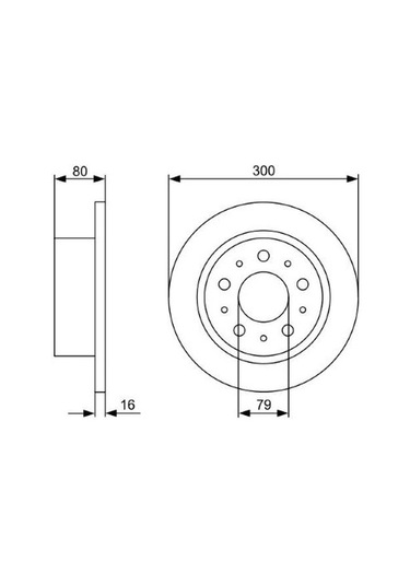 Fiat Ducato 130 Mj 2.3 2011-2014 Bosch Arka Disk 2 Adet
