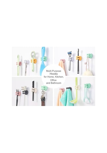 Suofeng Mountain Grey Silikon Liçinli Güçlü Çekimli Duvar Kanca, İz Olmadan, Ofis İçin, 3 Adet Siyah