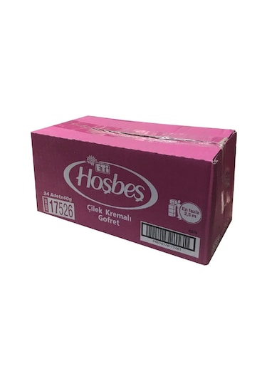Eti Hoşbeş Çilekli Gofret 24 x 40 G