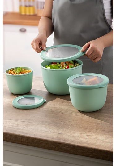 Emsan Lora 3'lü Saklama Kabı Haki Haki