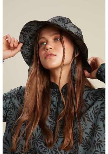 Manuka Bağlamalı Bucket Şapka Floral-yeşil Çok Renkli