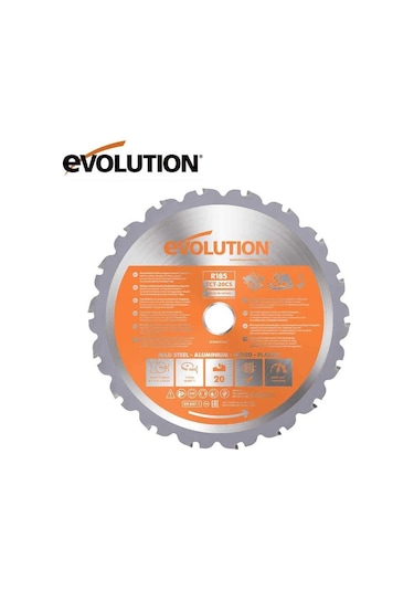 Evolution R185tct-20cs Çoklu Malzeme İçin Daire Testere Bıçağı, 185mm
