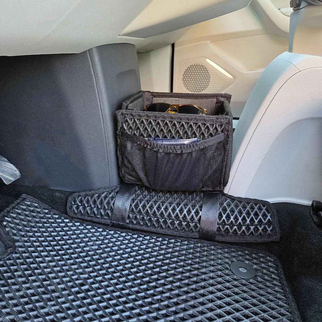 Togg T10f Konsol Arası Organizer Çanta Fileli Eşya Koyma Kutusu Bod Siyah