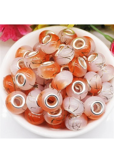 Irisdream 10 Adet Murano Reçine Rondelle Boncuk Bilezik Dıy Takı Yapımıpeacock Blue Peacock Blue