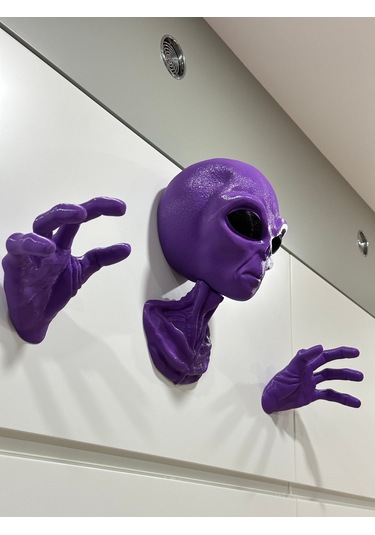 Alien Uzaylı Duvar Dekorasyonu Veya Kulaklık Tutucu