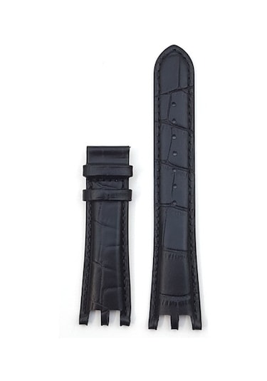 Versace Hakiki Deri Saat Kayışı Kordonu Siyah 22 MM