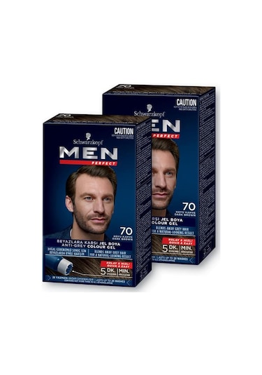 Schwarzkopf Men Perfect Saç Boyası 70 - Koyu Kahve X 2 Adet