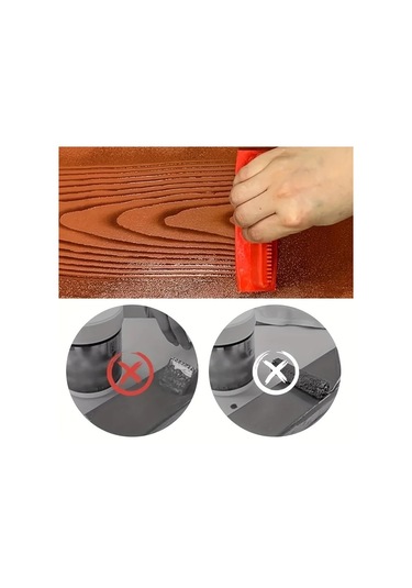 Gateesat 2pcsms6 Ahşap Doku Rulo Fırça Seti Dekoratif Boyama Ev Dekorasyon Sanat