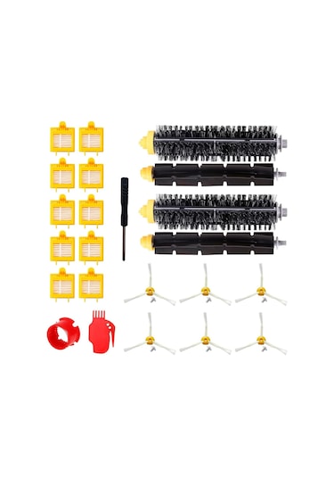 Leasetake Irobot Roomba 700 Ana Yan Fırça Hepa Filtresi 720, 730, 750, 760, 765, 770, 772, 776, 780, 782, 785, 790 Yedek Parçaları