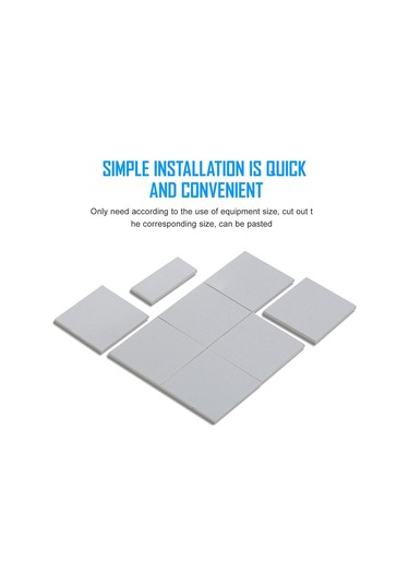 Suntek Gpu/cpu Bellek Ssd Soğutucu 85x45x1.0mm Için Silikon