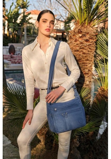 Louisiana Polo Bolsas Çapraz Askılı Kadın Çanta Mavı 1080 Mavi
