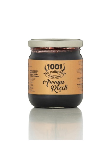 1001 Çiftliği El Yapımı Doğal Aronya Reçeli 200gr