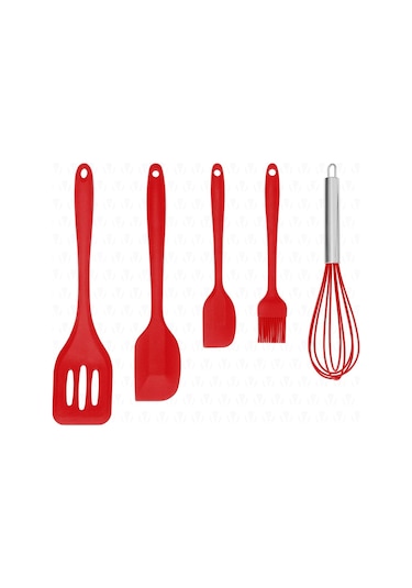 Valletta Hidalgo Isıya Dayanıklı 5 Parça Silikon Servis Set