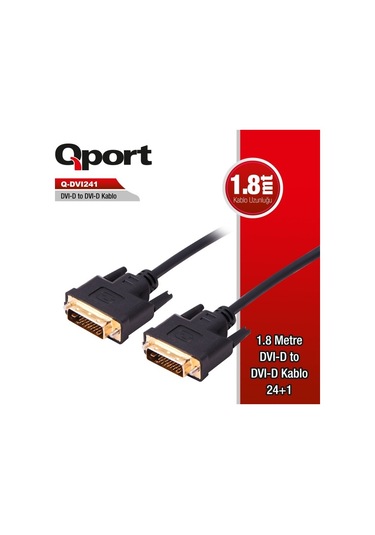 Dvi To Dvi Kaliteli Çift Filtreli Kablosu 4577P Bağlanti Ara Moni