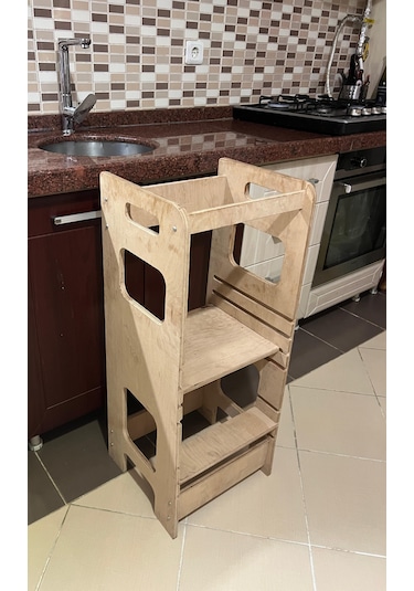 Ergowood Montessori Öğrenme Kulesi Ahşap