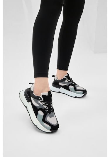 Tonny Black Eva Taban Rahat Kalıp Sneaker Kadın Siyah Gri Sneaker Tbklc050 Siyah - Gri