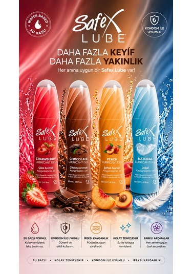 Safex Lube Kayganlaştırıcı Jel Sade 2 x 85 ML