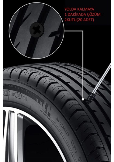 20 Adet Çok Amaçlı Araba Lastiği Tamir Kavuçuğu