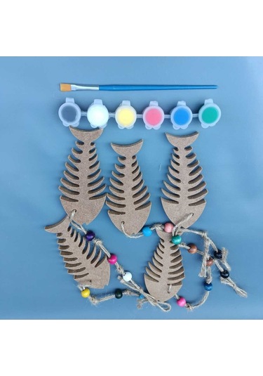 Na Neşeli Ahşap İpli Sarkaç Takımı Oda , Kapı , Duvar , Balkon , Bahçe ,yazlık Süsü. Okul Etkinlik ,ham Ahşap Boyama Model Karısıkset31