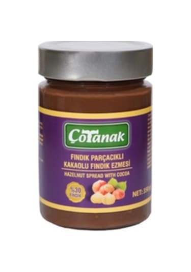 Çotanak Fındık Parçacıklı Kakaolu Fındık Ezmesi 350 G