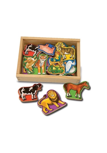 Melissa&Doug Ahşap Mıknatıslı Hayvanlar