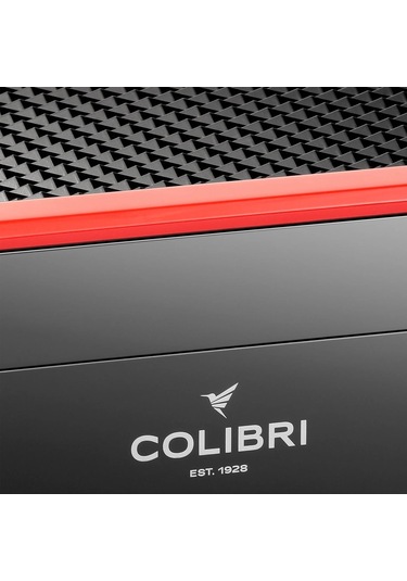 Colibri Rally Humidor Puro Kutusu Piano Siyah/kırmızı 120's