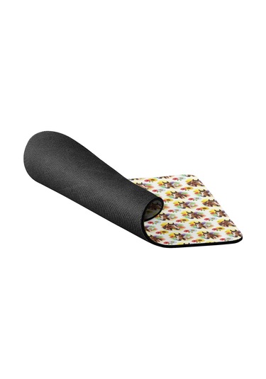 Horse Temalı Mouse Pad, Dikişli Kenar, Pürüzsüz Doku, Su Geçirmez Kaymaz Kauçuk Taban, 20x22.5cm-a9