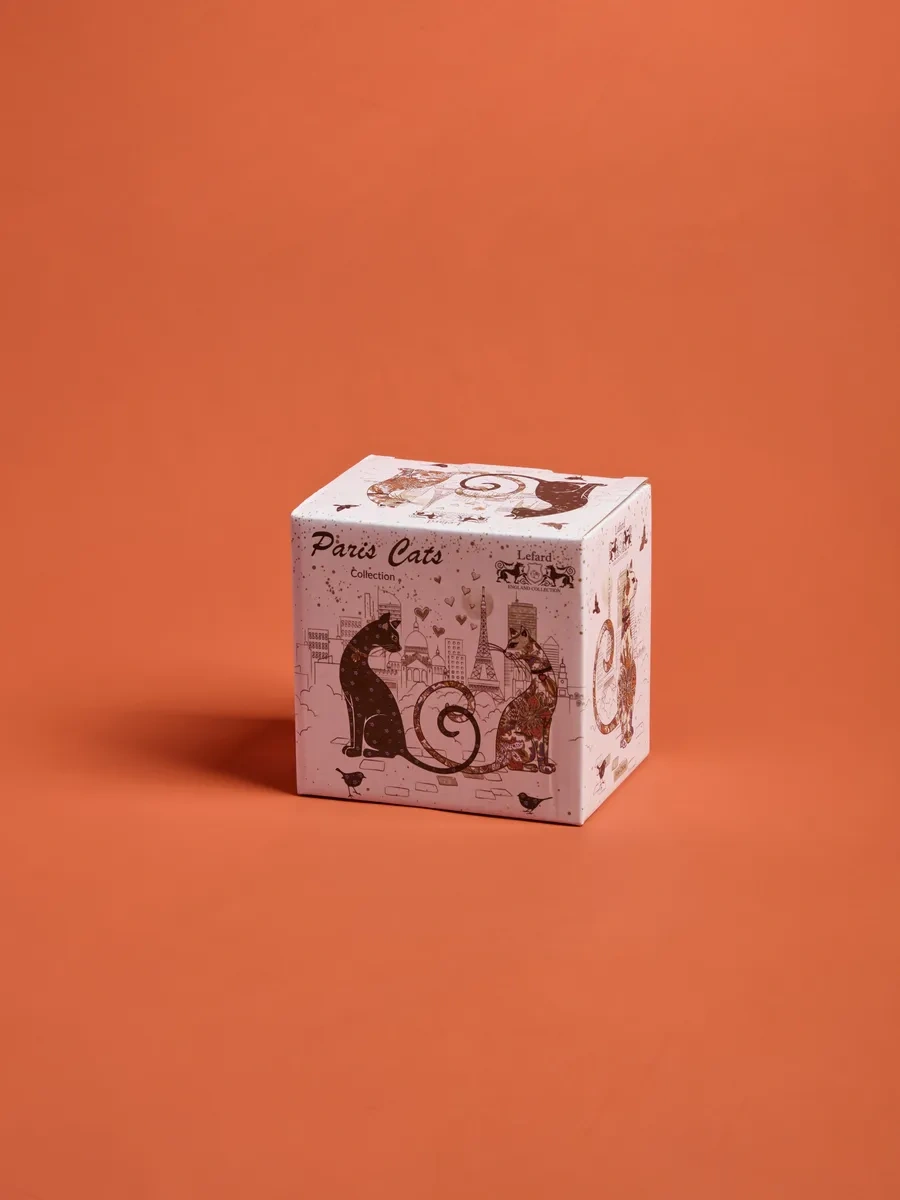 Lefard "paris Kedileri" Porselen Çay Ve Kahve Bardağı 400 Ml 159077508 Siyah