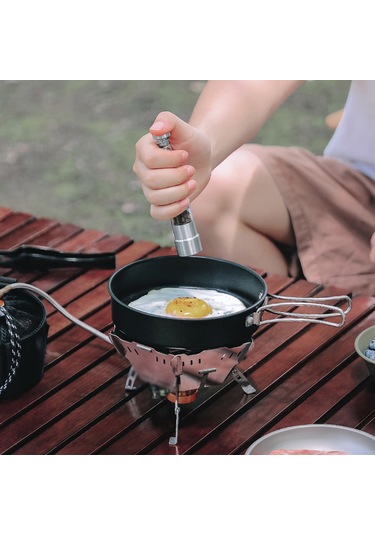 Açık Paslanmaz Çelik Karabiber Değirmeni Manuel Karabiber Gümüş Gümüş