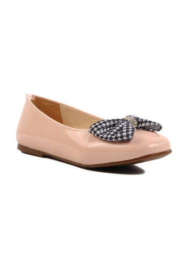 Aspor Pudra Rugan Fiyonk Kurdeleli Kız Çocuk Babet Çok Renkli