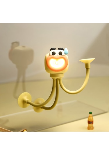 Enayi Ahtapot Gece Lambası-sarı Limon Sarısı