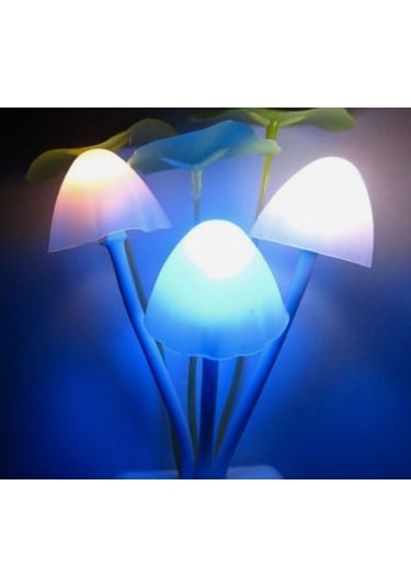 Petrix Çiçekli Dekoratif Rgb Sensörlü Gece Lambası Çok Renkli