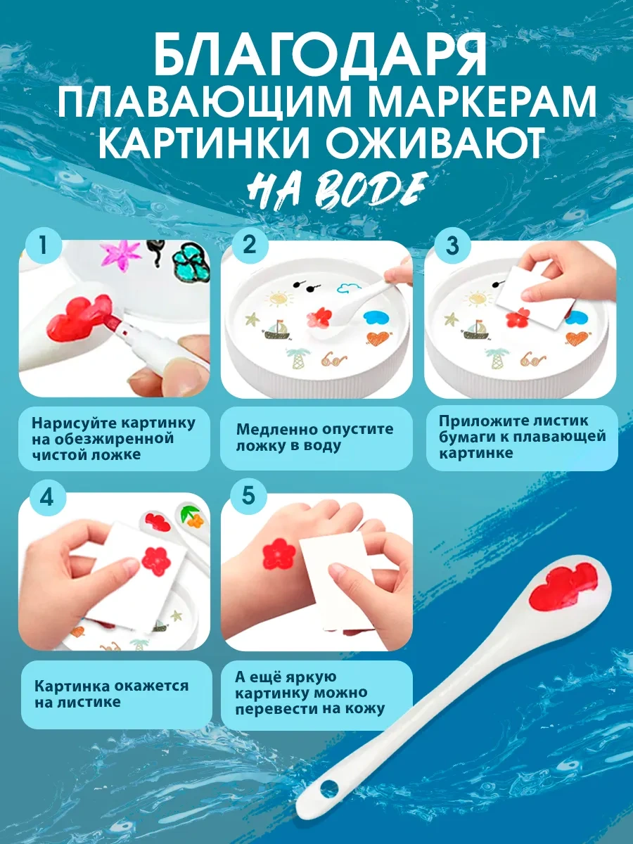 Ajfolika Yüzen Flamastarlar. Hediye Olarak Kaşık. The Turkish Translation İs Directly Above. 283728827