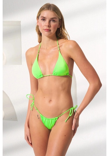 No Gossip Marina İpli Bikini Altı Yeni Sezon 2025 Yeşil