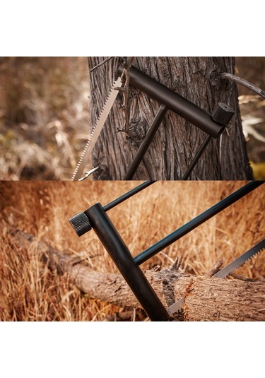 Yifomall Dış Mekan Çok Amaçlı Katlanabilir El Testeresi - Aluminyum Çerçeve Ve Paslanmaz Çelik, Işık Tutucu Fonksiyonu, Gri