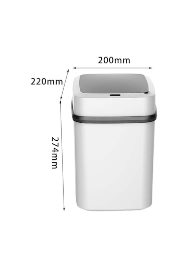 Qfdr Akıllı Çöp Kovası, Otomatik, Çok Amaçlı, Sızdırmaz Beyaz