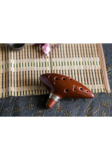 Hermann Mayer Hmo12Br Pro Seramik Alto Ocarina - Kahverengi