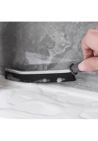 Derz Arası Banyo Mutfak Dar Alan İnce Temizlik Fırçası Beyaz