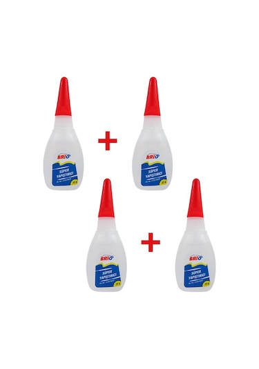 Brio Hızlı Süper Yapıştırıcı 20 Gr 4'lü