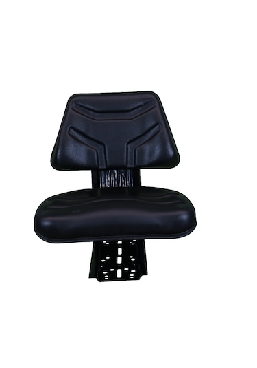 Siyah Ppm 210 Düz Arkalıklı Kızak Ayarsız Patpat Sürücü Koltuğu