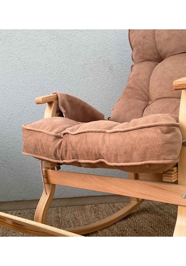 Reyo Santorini Sallanan Sandalye Dinlenme Ve Tv Koltuğu Kahverengi