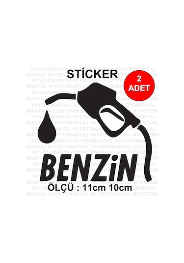 Benzin Depo Fuel - Araba Kask Motosiklet Laptop Taplet Sticker