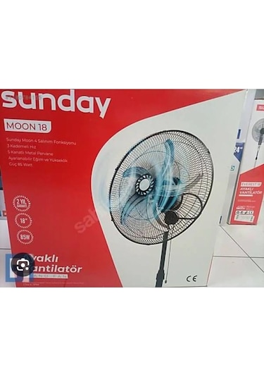 Sunday Moon18 18" 85 W Ayaklı Vantilatör