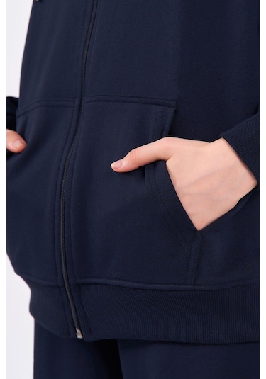 Comeor Lacivert Kanguru Cepli Kapüşonlu Fermuarlı Oversize Kadın Sweatshirt Cmrb73 Lacivert Comeor Lacivert Kanguru Cepli Kapüşonlu Fermuarlı Oversize Kadın Sweatshirt Cmrb73 Lacivert