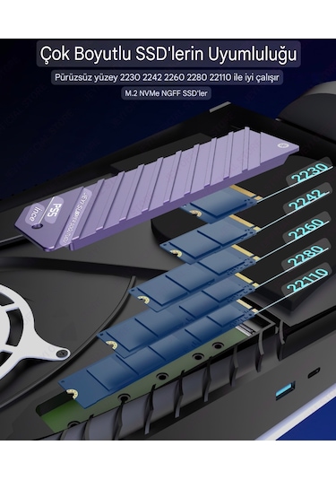 Jeyı Ps5 Slim/pro Ssd Soğutucu Playstation 5 Slim/pro Nvme