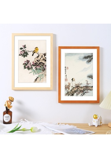 İmitasyon Masif Ahşap Fotoğraf Çerçevesi Belge Çerçevesi 10 İnç