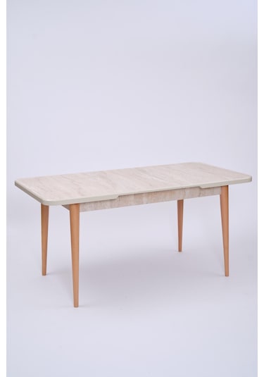 Göksu Traverten Boyalı Mdf Mutfak Masa Takımı 80x130