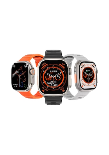 Watch 8 Ultra No.1 49mm Tam Ekran Nfc Kablosuz Şarj Akıllı   Saat(İthalatçı Garantili)